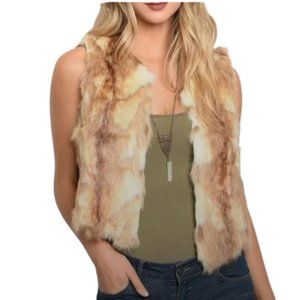 Jenna Women's Fur‎ Vest Size Small